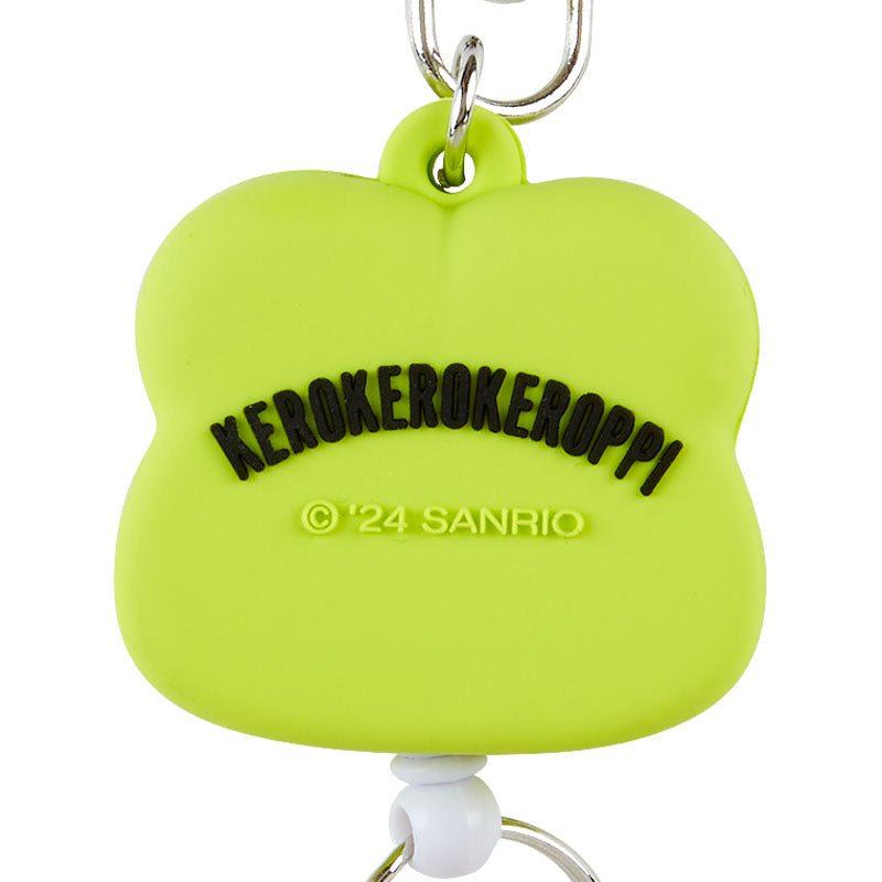 [Sanrio] Face - shaped badge reel keychain - Keroppi - Otaku Collectives