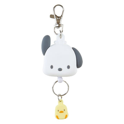 [Sanrio] Face - shaped badge reel keychain - Pochacco - Otaku Collectives