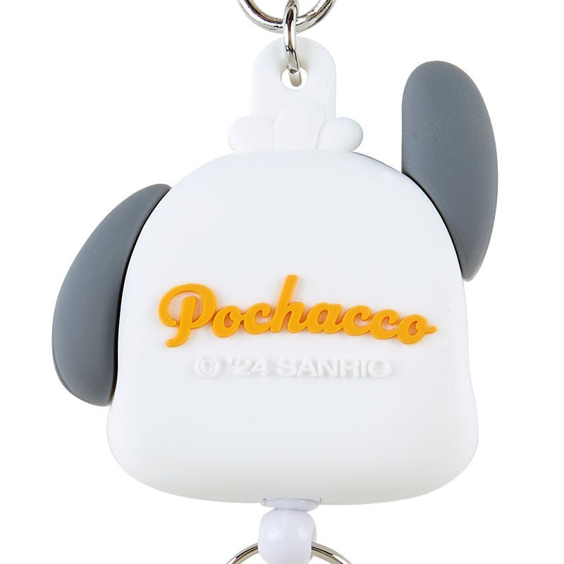 [Sanrio] Face - shaped badge reel keychain - Pochacco - Otaku Collectives