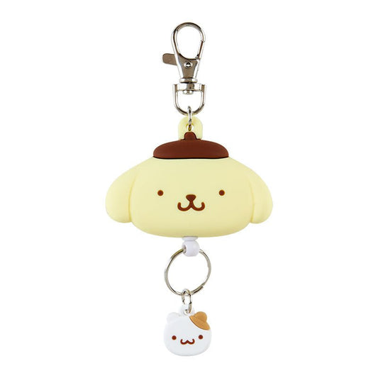 [Sanrio] Face - shaped badge reel keychain - Pompompurin - Otaku Collectives