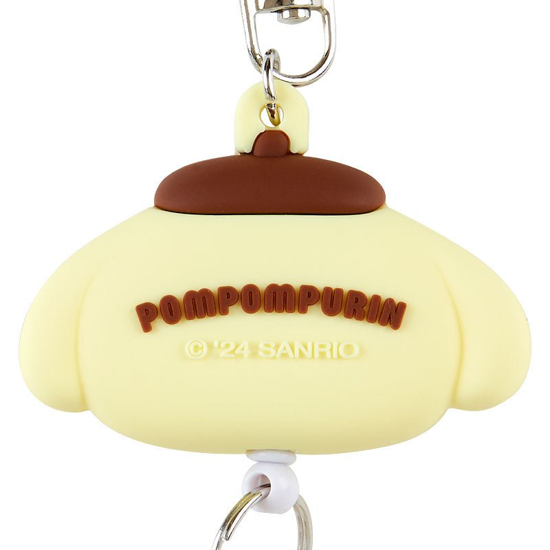 [Sanrio] Face - shaped badge reel keychain - Pompompurin - Otaku Collectives