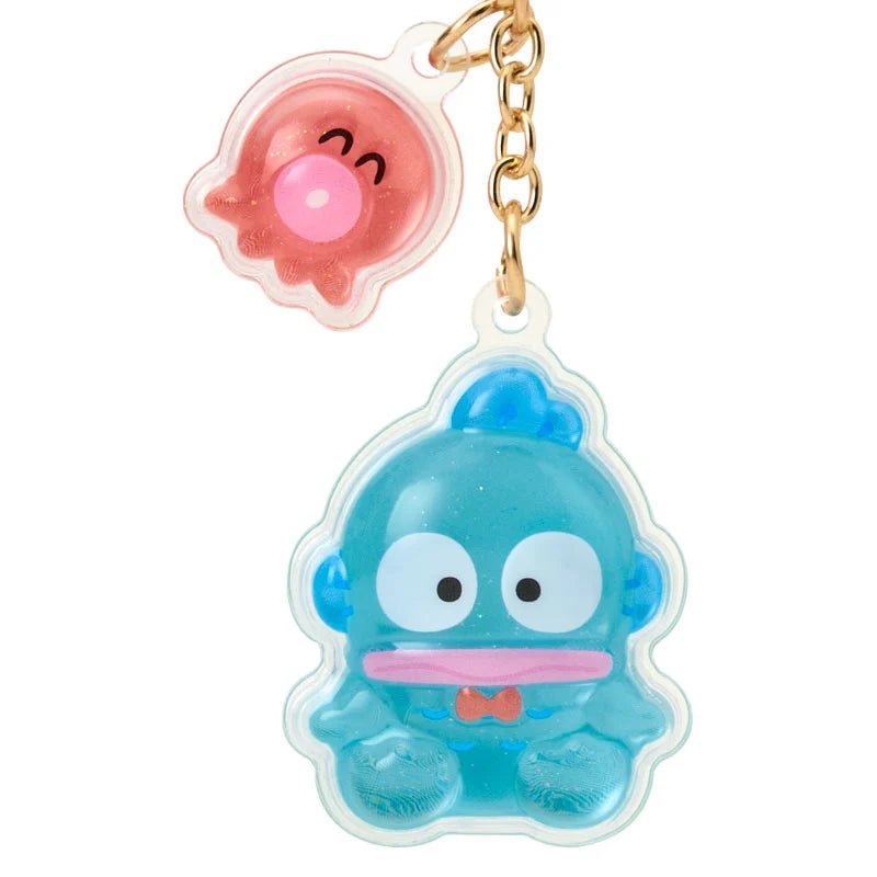 Sanrio Hangyodon Acrylic Keychain Set – 2pc Puffy Semi - 3D Key Holder (Matching Niko Niko Series) - Otaku Collectives