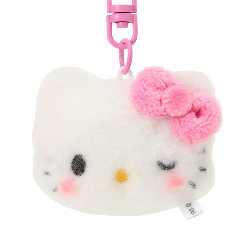 Sanrio Hello Kitty Mini Mascot Keychain Set – 2pc Plush Key Holder (Matching Niko Niko) - Otaku Collectives
