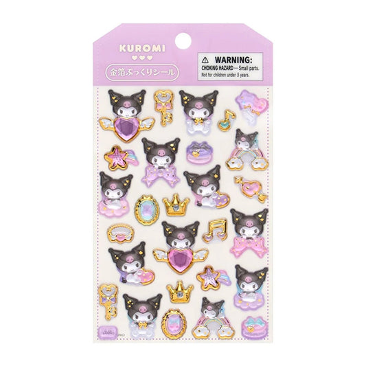 Sanrio Kuromi Gold Foil Puffy Sticker - Otaku Collectives