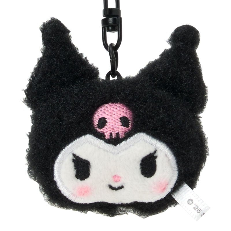 Sanrio Kuromi Mini Mascot Keychain Set – 2pc Plush Key Holder (Matching Niko Niko) - Otaku Collectives