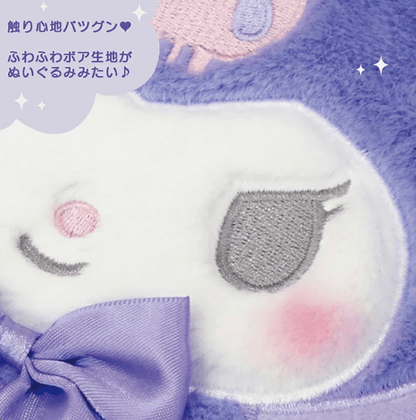 Sanrio Kuromi Plush Mini Pouch Bag – Clear Display Mini Pochette with Strap - Otaku Collectives