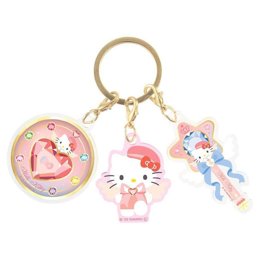 [Sanrio] Magical Jewelry 3 - Piece Acrylic Keychain - Hello Kitty - Otaku Collectives