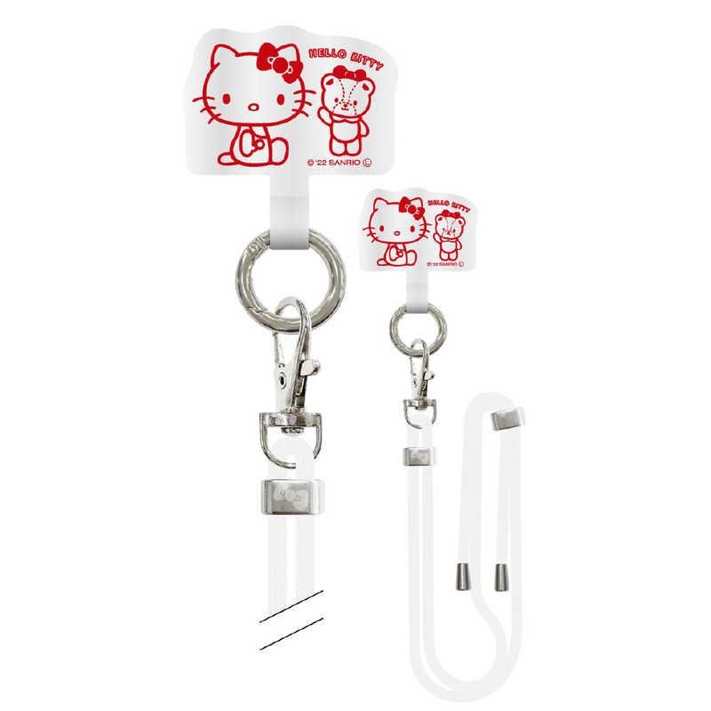 [Sanrio] Multi Ring Plus with Shoulder Strap for Mobile Phone - Hello Kitty - Otaku Collectives