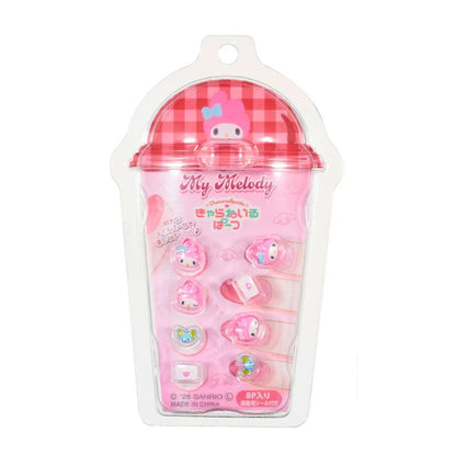 Sanrio My Melody 3D Nail Parts Set – Character Nail Art Decorations with Adhesive Stickers - Otaku Collectives