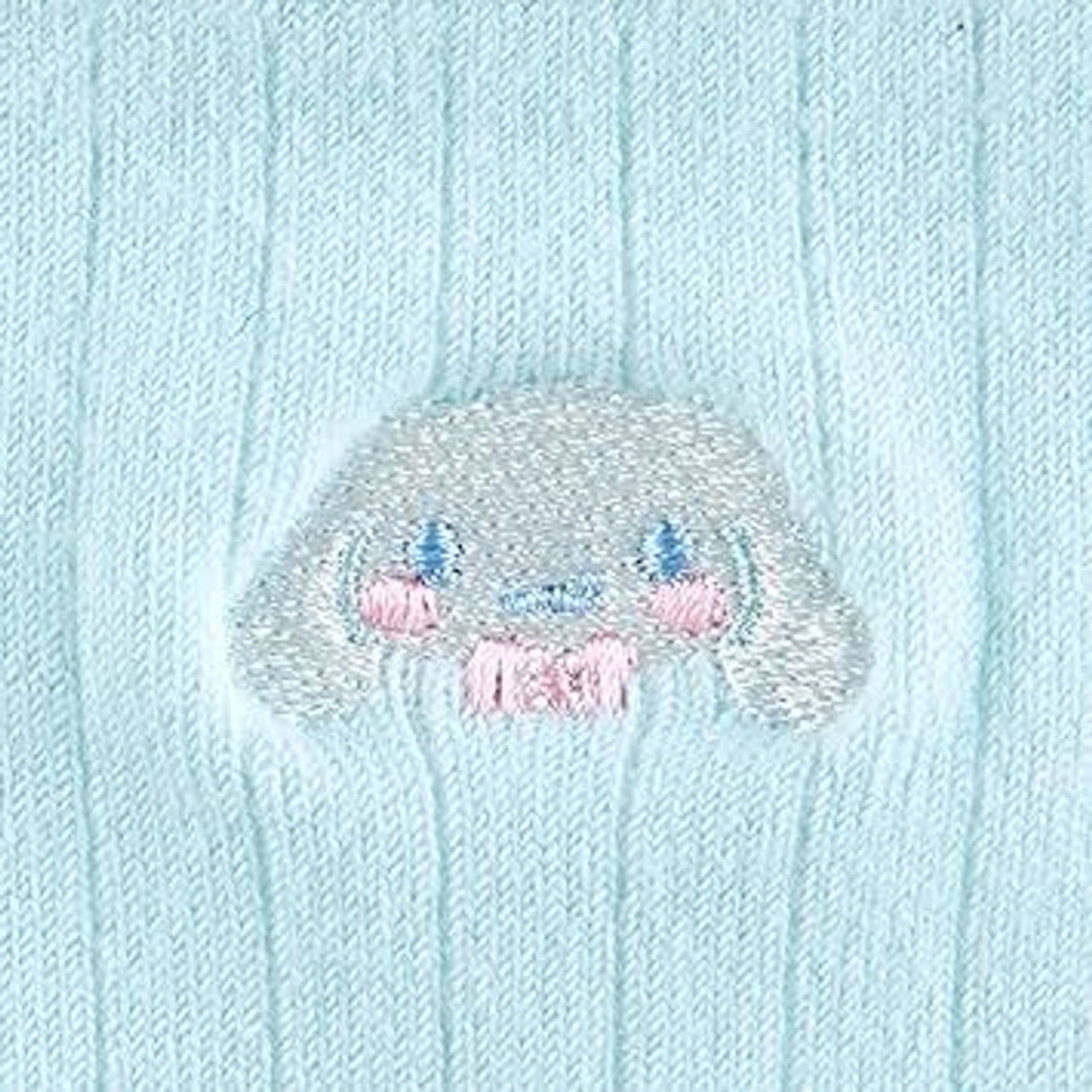 [Sanrio] Official Sanrio Exclusive Embroidered Socks (23 - 25cm) - Cinnamoroll - Otaku Collectives