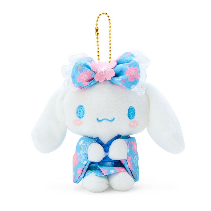 [Sanrio] Plush Charm Mascot holder (Cherry Blossom Kimono) - Cinnamoroll - Otaku Collectives