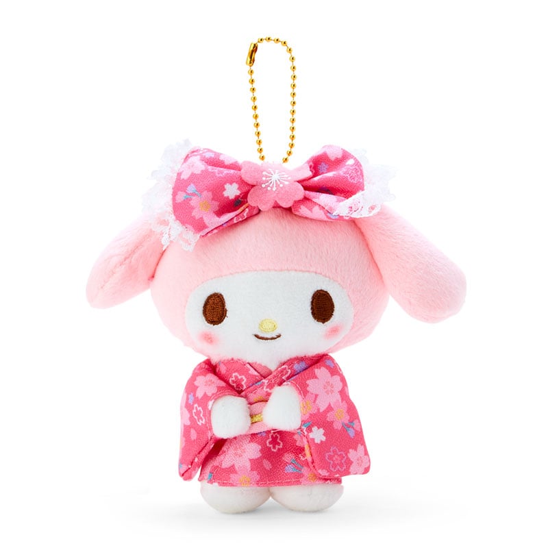 [Sanrio] Plush Charm Mascot holder (Cherry Blossom Kimono) - My Melody - Otaku Collectives