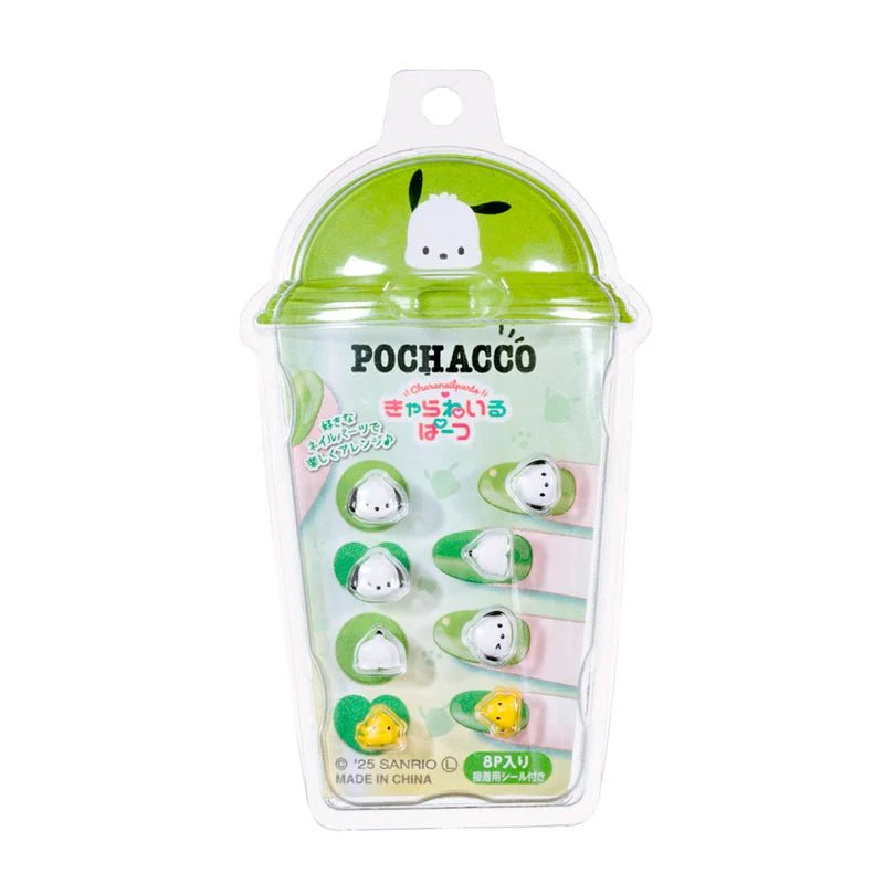 Sanrio Pochacco 3D Nail Parts Set – Character Nail Art Decorations with Adhesive Stickers - Otaku Collectives