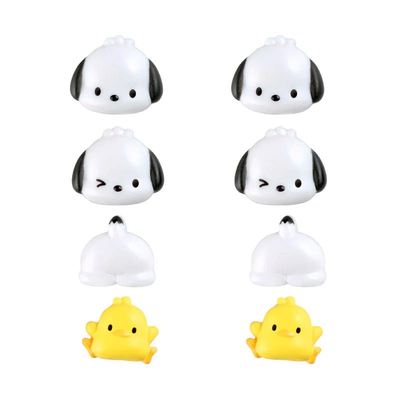 Sanrio Pochacco 3D Nail Parts Set – Character Nail Art Decorations with Adhesive Stickers - Otaku Collectives