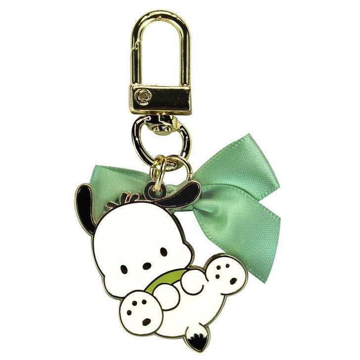 [Sanrio] Ribbon Metal Keychain Pochacco - Otaku Collectives