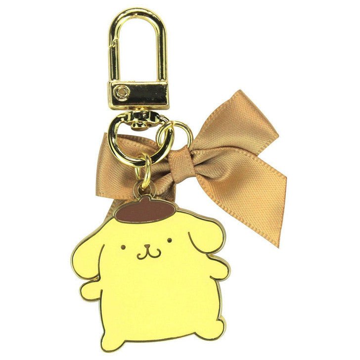 [Sanrio] Ribbon Metal Keychain - Pompompurin - Otaku Collectives