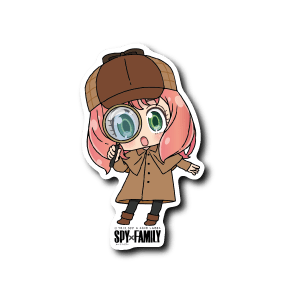 [Spy x Family] B-Side Label Sticker- Anya in a detective outfit - Otaku Collectives