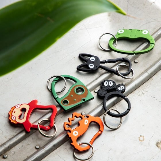 [Studio Ghibli] Howl's Moving Castle Face Carabiner Calcifer - Otaku Collectives