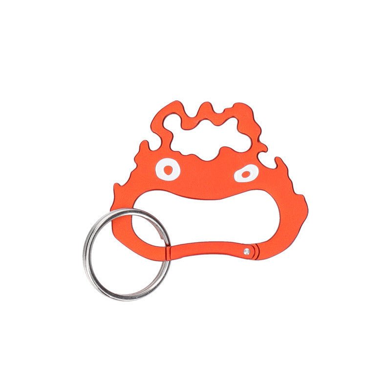 [Studio Ghibli] Howl's Moving Castle Face Carabiner Calcifer - Otaku Collectives