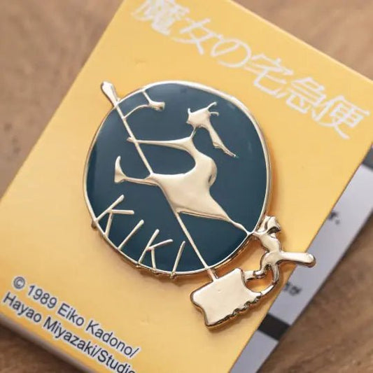[Studio Ghibli] Kiki's Delivery Service Logo Pin Badge – Metal Collectible - Otaku Collectives