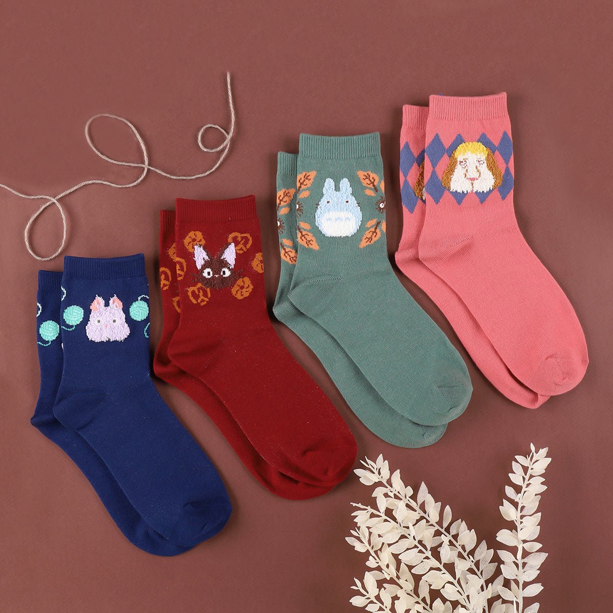 [Studio Ghibli] Kiki's Delivery Service Marshmallows Socks Size 23 - 25cm - Otaku Collectives