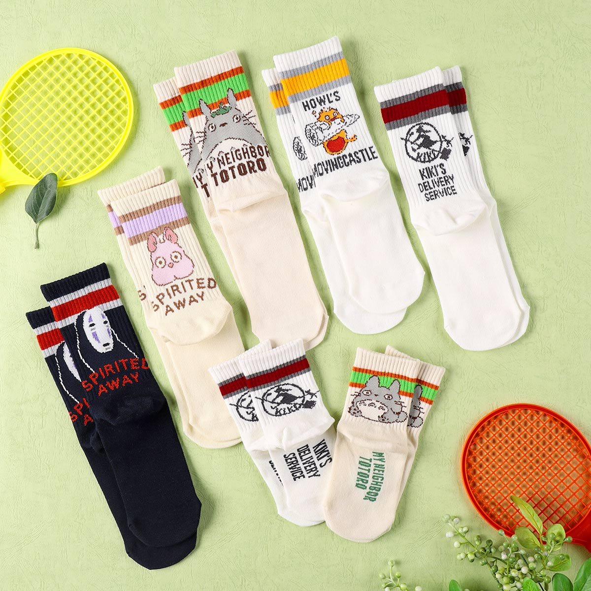 [Studio Ghibli] Kiki's Delivery Service Mid High Socks White 23 - 25cm - Otaku Collectives