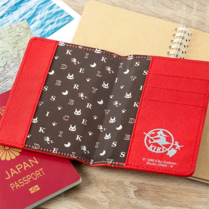 Studio Ghibli Kiki’s Delivery Service Passport Holder – Anime Travel Wallet with Card Slots (Jiji) - Otaku Collectives