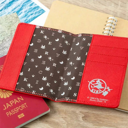 Studio Ghibli Kiki’s Delivery Service Passport Holder – Anime Travel Wallet with Card Slots (Jiji) - Otaku Collectives