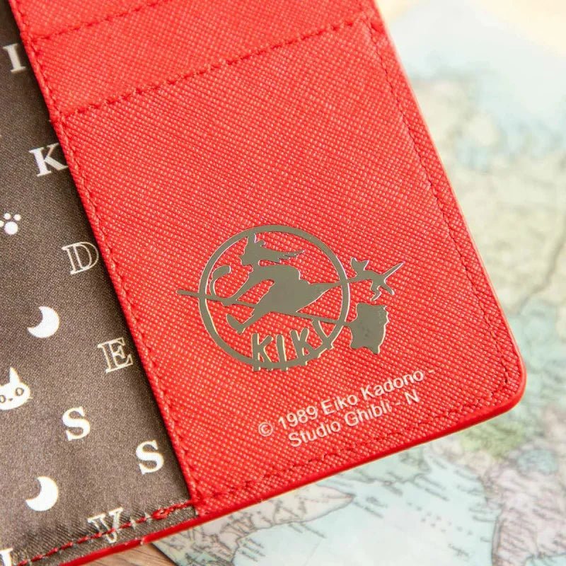 Studio Ghibli Kiki’s Delivery Service Passport Holder – Anime Travel Wallet with Card Slots (Jiji) - Otaku Collectives