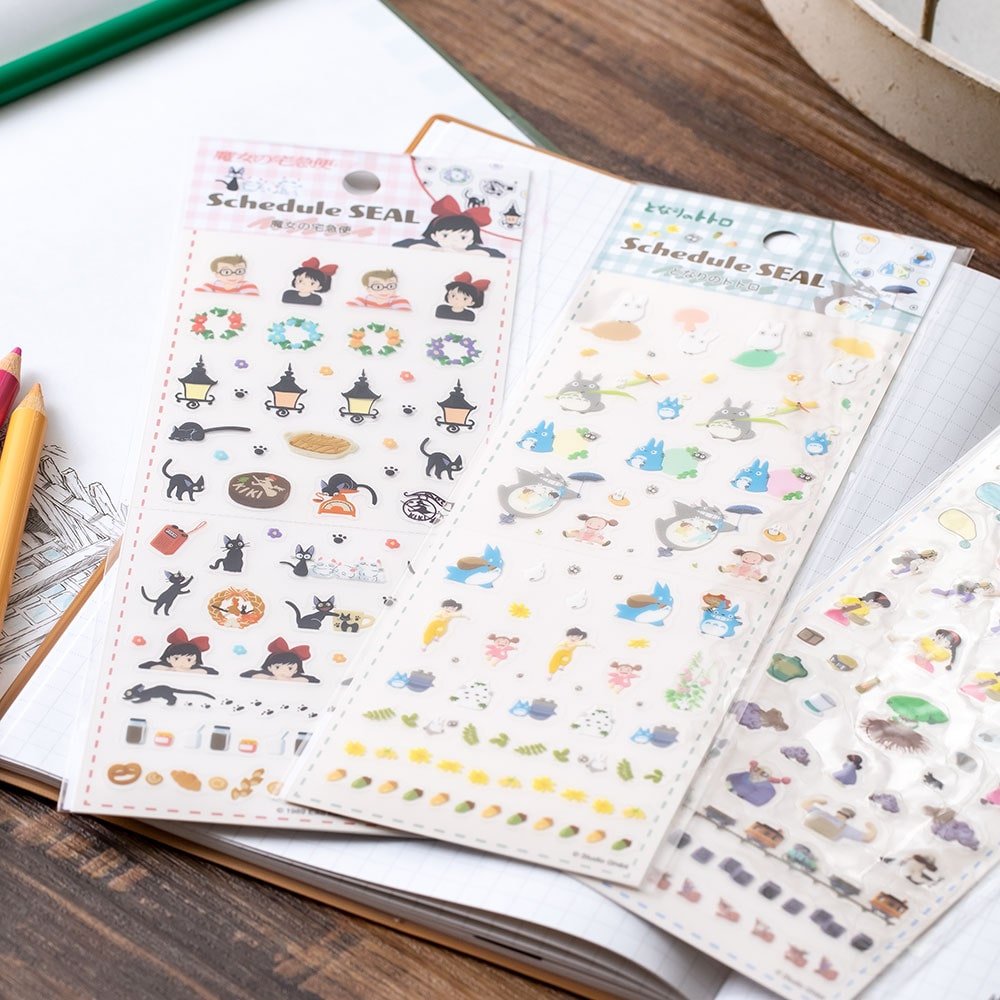 Studio Ghibli Kiki’s Delivery Service Schedule Stickers – Compact Planner Decoration Sheet - Otaku Collectives