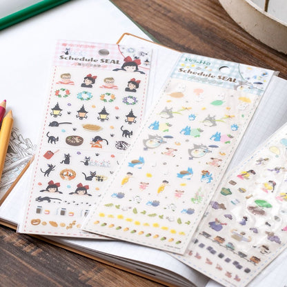 Studio Ghibli Kiki’s Delivery Service Schedule Stickers – Compact Planner Decoration Sheet - Otaku Collectives