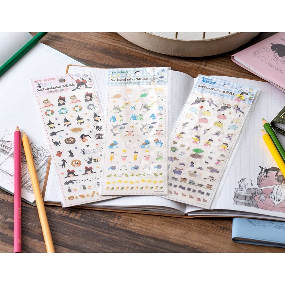 Studio Ghibli Kiki’s Delivery Service Schedule Stickers – Compact Planner Decoration Sheet - Otaku Collectives