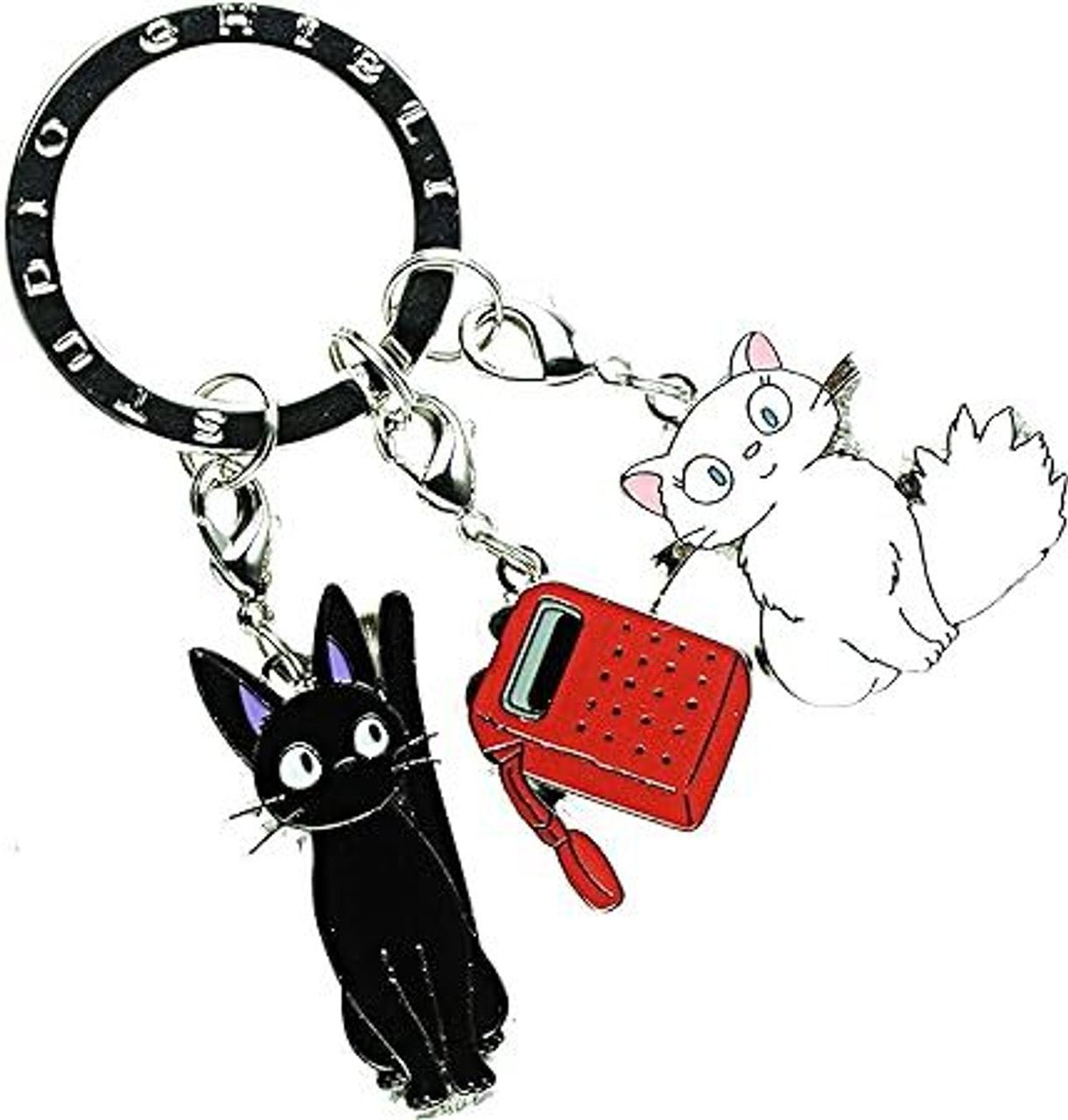 [Studio Ghibli] Kiki's Delivery Service Triple Key Ring Jiji, Radio and Lily - Otaku Collectives