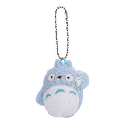 [Studio Ghibli] Mini Fluffy Plush Blue Totoro Keychain - Otaku Collectives