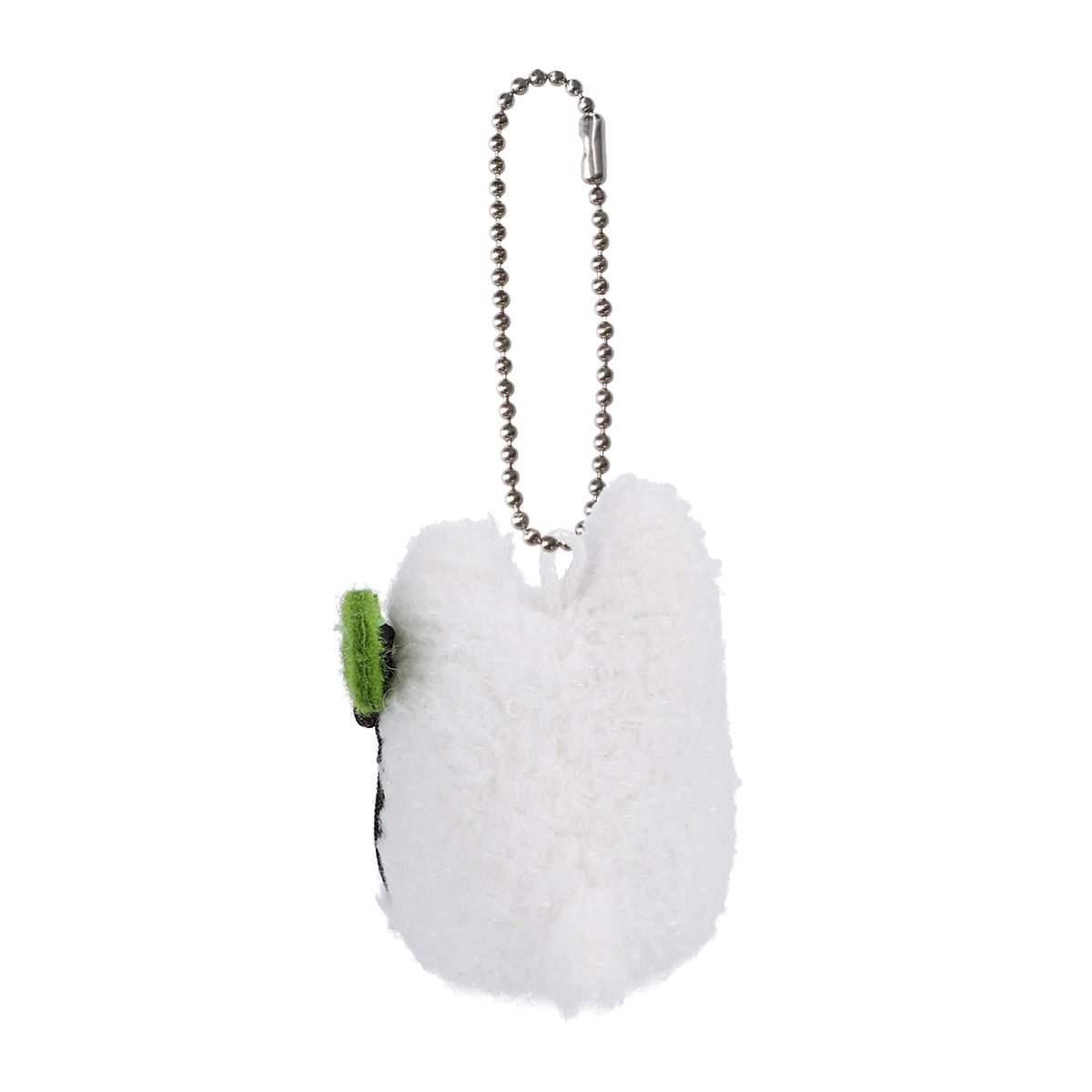 [Studio Ghibli] Mini Fluffy Plush White Totoro Keychain - Otaku Collectives