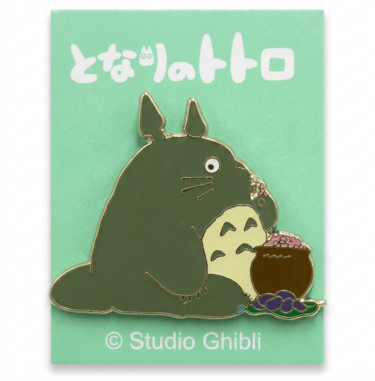 Studio Ghibli My Neighbor Totoro Big Totoro Sitting Pin Badge - Otaku Collectives