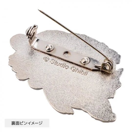 [Studio Ghibli] My Neighbor Totoro Brooch – Totoro with Flower Metal Collectible - Otaku Collectives