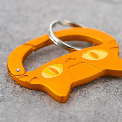 [Studio Ghibli] My Neighbor Totoro Face Carabiner Cat Bus Orange - Otaku Collectives