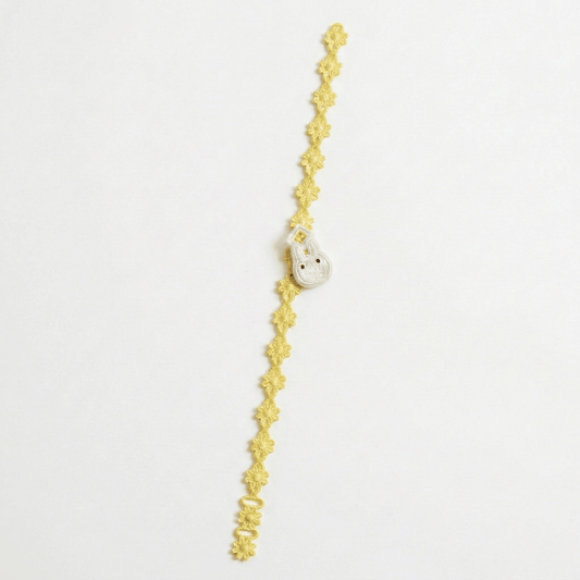 Studio Ghibli My Neighbor Totoro Lace Bracelet Plus – White Totoro Embroidered Bracelet - Otaku Collectives