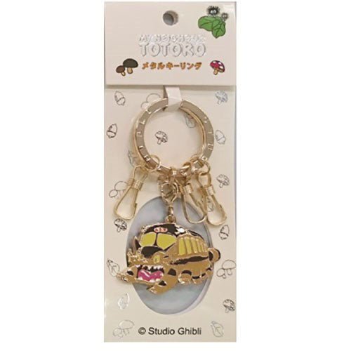 [Studio Ghibli] My Neighbor Totoro Metal Key Ring Cat Bus - Otaku Collectives