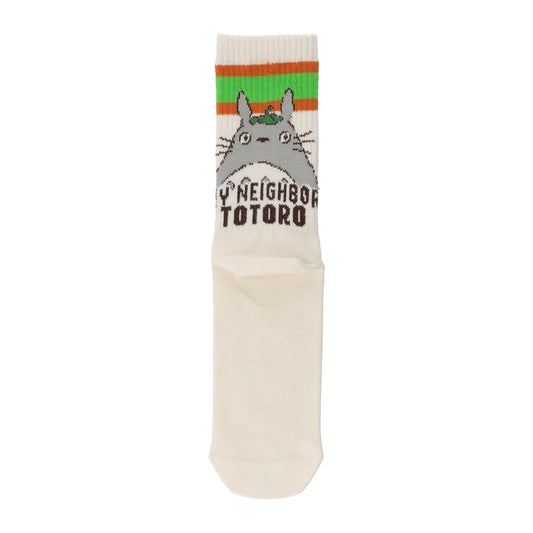 [Studio Ghibli] My Neighbor Totoro Mid High Socks Beige 23 - 25cm Totoro - Otaku Collectives