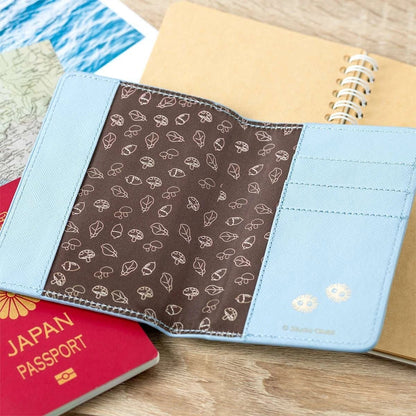 Studio Ghibli My Neighbor Totoro Passport Holder – Anime Travel Wallet with Card Slots (Totoro – Blue Version) - Otaku Collectives