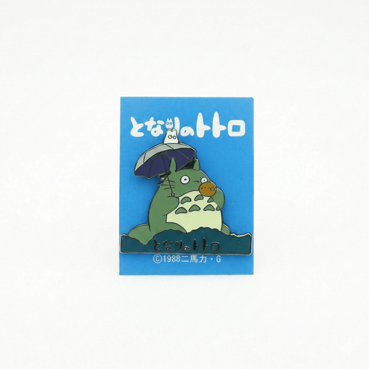 Studio Ghibli My Neighbor Totoro Pin Badge – Big & Small Totoro Ocarina Logo Metal Collectible - Otaku Collectives