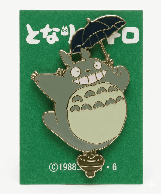 Studio Ghibli My Neighbor Totoro Pin Badge – Big Totoro Flying Metal Collectible - Otaku Collectives