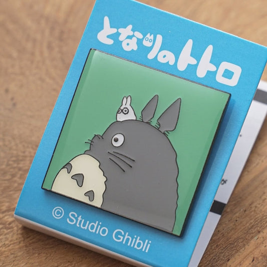 [Studio Ghibli] My Neighbor Totoro Pin Badge – Large and Small Totoro Side Profiles Metal Collectible - Otaku Collectives
