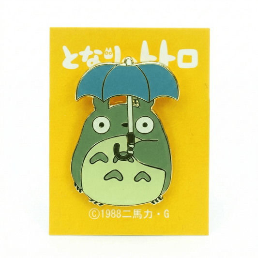 Studio Ghibli My Neighbor Totoro Pin Badge – Totoro Holding Umbrella Metal Collectible - Otaku Collectives