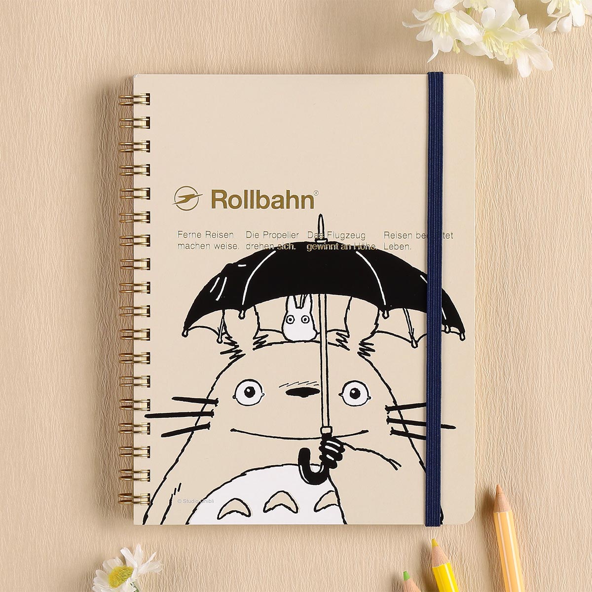 [Studio Ghibli] My Neighbor Totoro Rollbahn Pocket Memo L (Beige) - Otaku Collectives