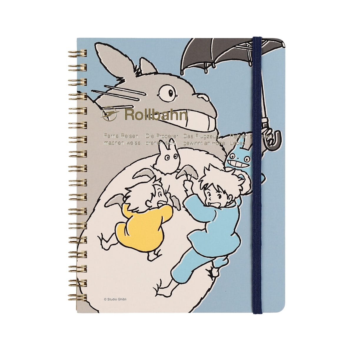 [Studio Ghibli] My Neighbor Totoro Rollbahn Pocket Memo L (Blue) - Otaku Collectives