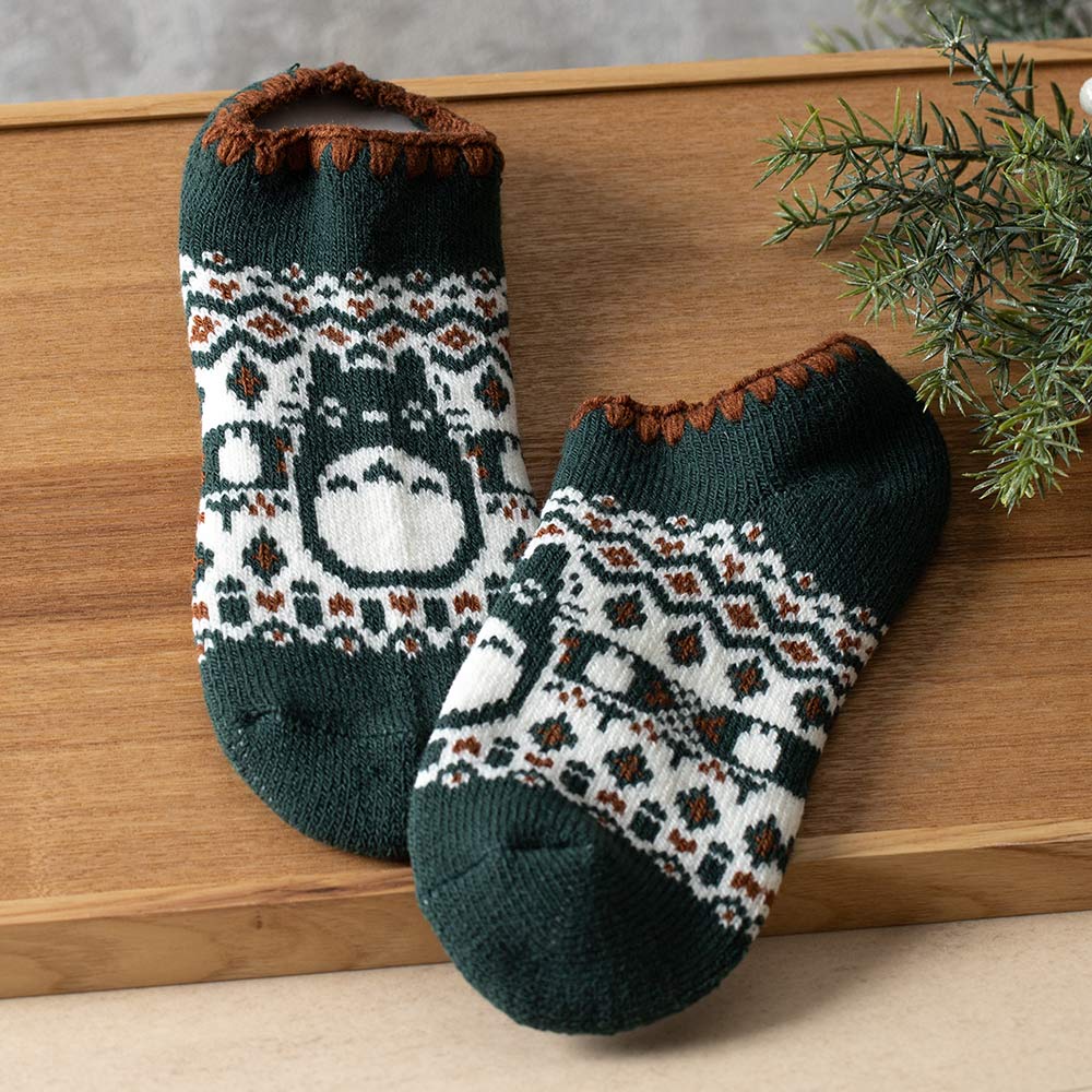 [Studio Ghibli] My Neighbor Totoro Socks Green 23 - 25cm - Otaku Collectives