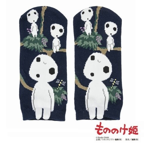 Studio Ghibli Princess Mononoke Kodama Sneaker Socks - Otaku Collectives